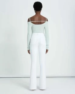 7 For All Mankind No Filter Ultra High Rise Skinny Boot In Clean White -7 For All Mankind Sales 7u413569 clw 4