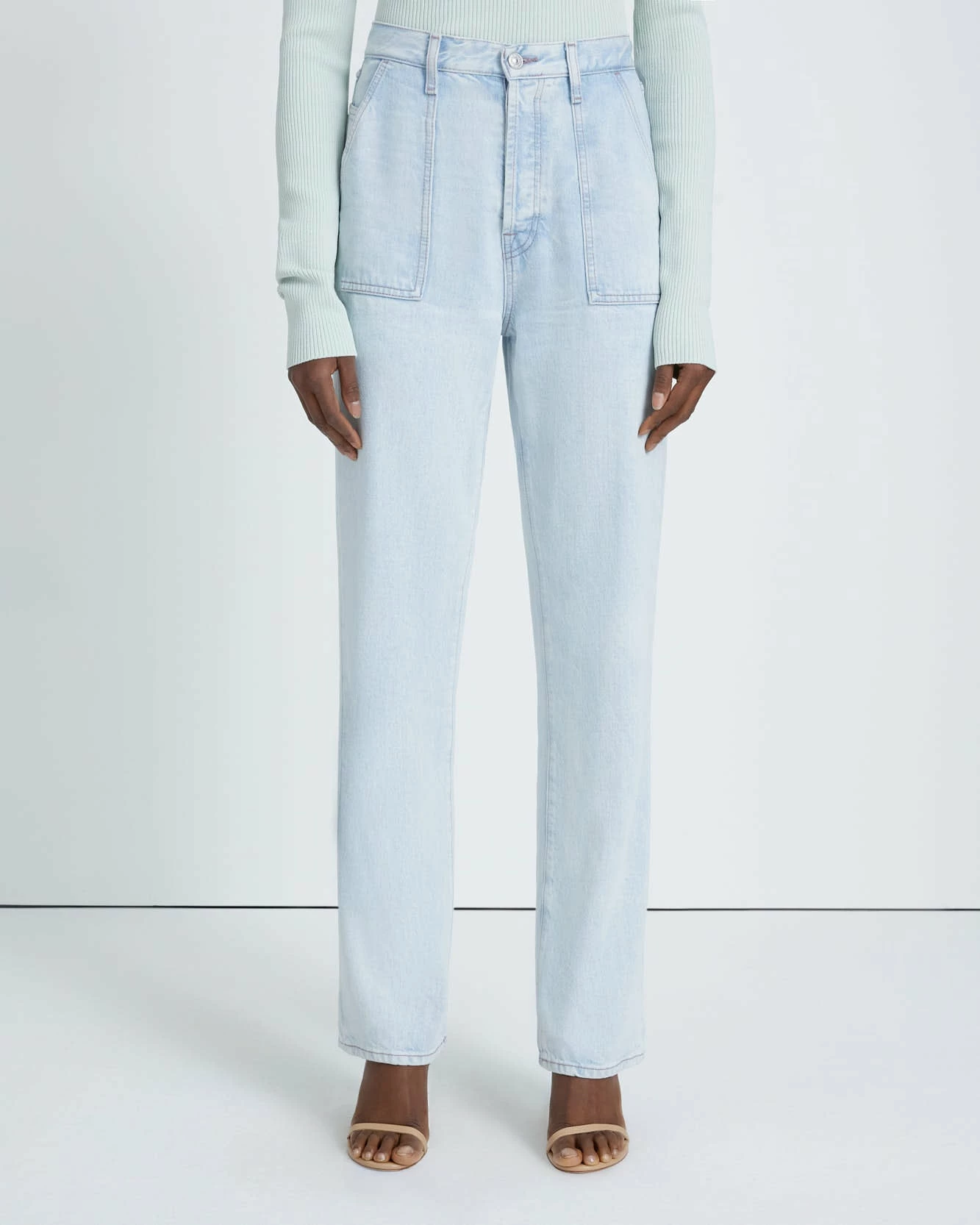 7 For All Mankind Denim Lustre Easy Straight In Isadora 4 7 For All Mankind Denim Lustre Easy Straight In Isadora - Image 2