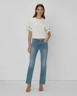 7 For All Mankind Slim Illusion Kimmie Straight In Delphi