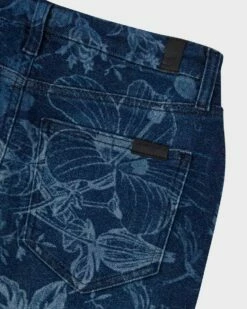 7 For All Mankind Ultra High Rise Skinny Bootcut In Fairytale Floral Indigo -7 For All Mankind Sales 8b89a61b235f41e099237ff71e520ab0