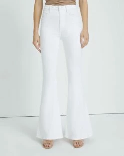 7 For All Mankind Mega Flare Jean In Clean White -7 For All Mankind Sales 8f19c07b25f68cddcd62b120d6eaf6c0