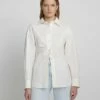 7 For All Mankind Cinched Waist Button Up Shirt In Antique White -7 For All Mankind Sales 90b88f8a20b382561112305fbe2fdfc9