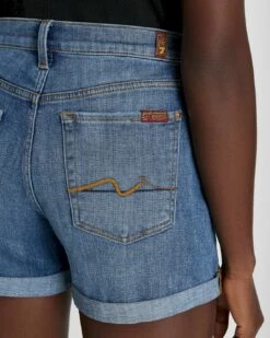 7 For All Mankind Broken Twill Mid Roll Short In Bright Light -7 For All Mankind Sales 95fa1b1c54ea28d496d075a2017afc7b