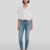 7 For All Mankind Mid Rise Ankle Skinny In Sloane Vintage -7 For All Mankind Sales AU8097594A SLVT 1