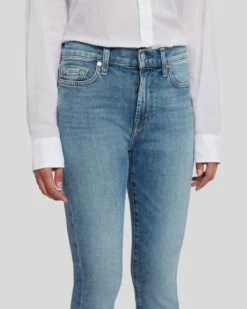 7 For All Mankind Mid Rise Ankle Skinny In Sloane Vintage -7 For All Mankind Sales AU8097594A SLVT 3