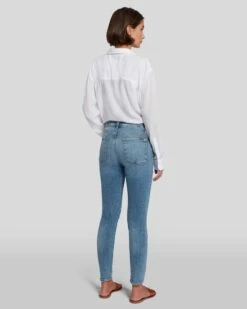 7 For All Mankind Mid Rise Ankle Skinny In Sloane Vintage -7 For All Mankind Sales AU8097594A SLVT 4