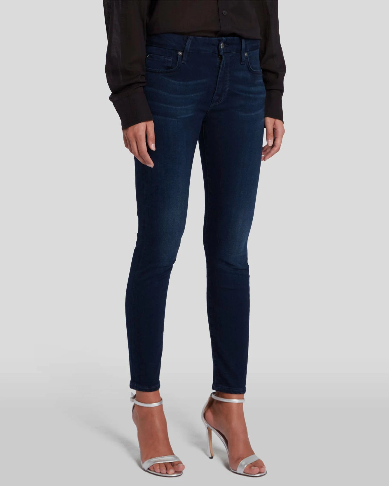 7 For All Mankind Slim Illusion Ankle Skinny In Twilight Blue 4 7 For All Mankind Slim Illusion Ankle Skinny In Twilight Blue - Image 2