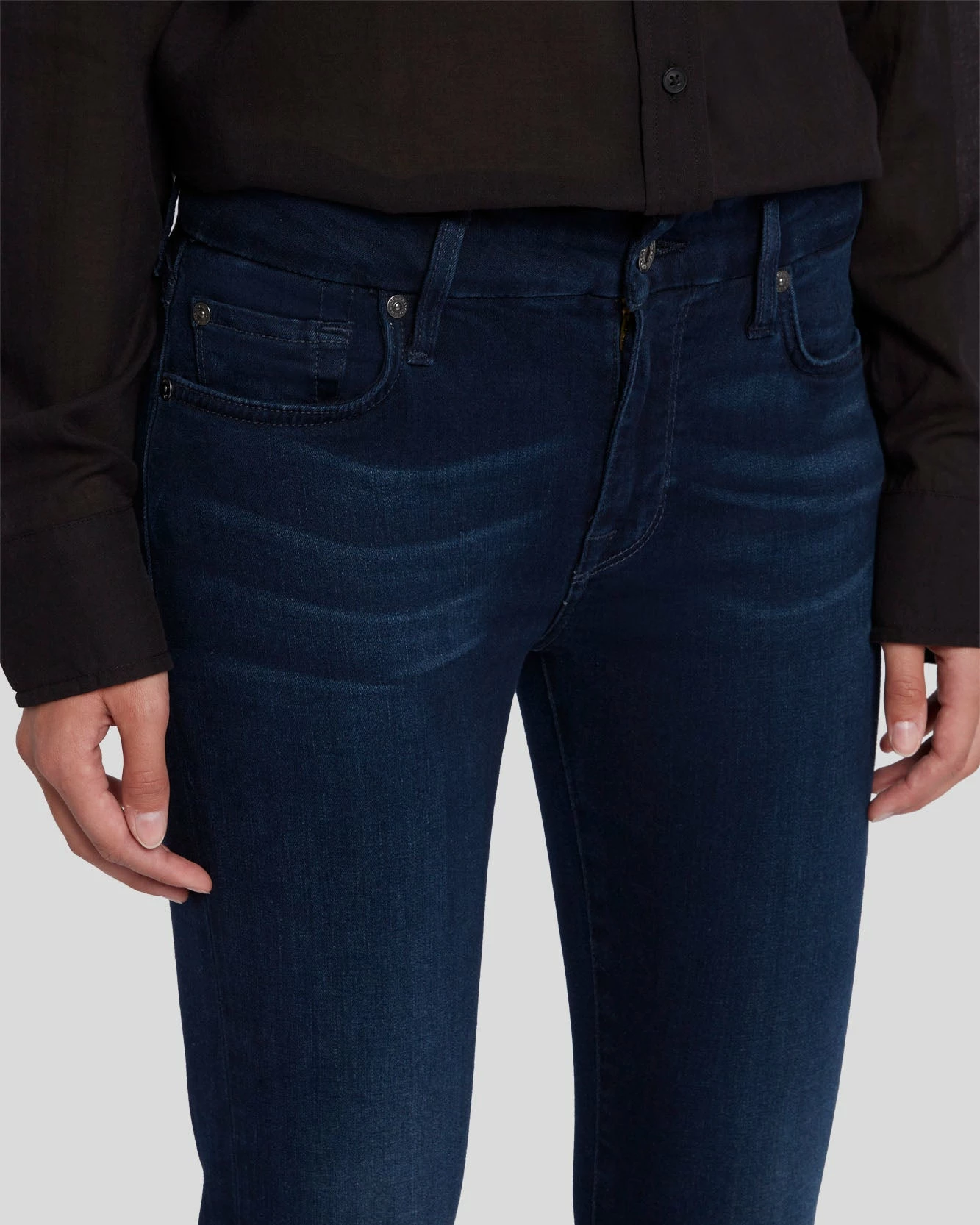 7 For All Mankind Slim Illusion Ankle Skinny In Twilight Blue 5 7 For All Mankind Slim Illusion Ankle Skinny In Twilight Blue - Image 3