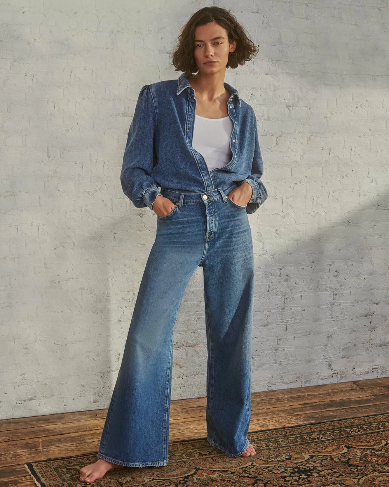 7 For All Mankind MANKIND Zoey Super Wide Leg In Explorer 4 7 For All Mankind MANKIND Zoey Super Wide Leg In Explorer - Image 2