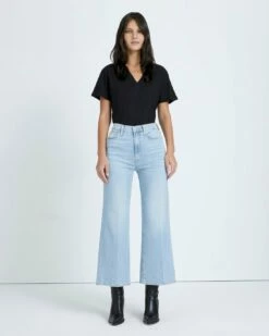 7 For All Mankind Luxe Vintage Cropped Jo In Wild Fleur