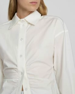 7 For All Mankind Cinched Waist Button Up Shirt In Antique White -7 For All Mankind Sales b2c1e94c823340d00c1cda0fc020a860