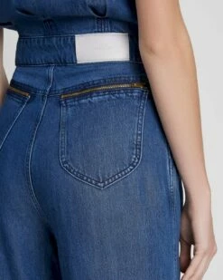 7 For All Mankind Denim Lustre Sleeveless Balloon Jumpsuit In Dark Indigo 8 7 For All Mankind Denim Lustre Sleeveless Balloon Jumpsuit In Dark Indigo -7 For All Mankind Sales b5be6083706567faa1e827b71c523062