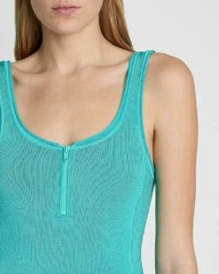 7 For All Mankind High Shine Quarter Zip Ribbed Tank In Atlantis 7 7 For All Mankind High Shine Quarter Zip Ribbed Tank In Atlantis -7 For All Mankind Sales b950f77181932d41bb732df1b2c23eef