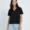 7 For All Mankind V-Neck Tee In Black -7 For All Mankind Sales d0630f27d283c1361204bb0ea65b1f8e
