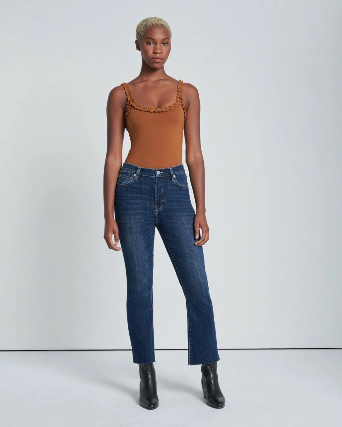 7 For All Mankind Broken Twill High Waist Slim Kick In Mad Hatter 3 7 For All Mankind Broken Twill High Waist Slim Kick In Mad Hatter