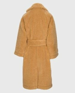 7 For All Mankind Shearling Belted Coat In Light Camel -7 For All Mankind Sales d24770907192d91f7a9a1826a6eb79d1