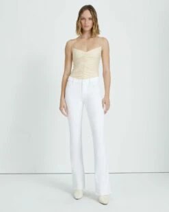 7 For All Mankind Kimmie Bootcut In Clean White
