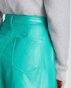 7 For All Mankind Faux Leather Tailored Short In Atlantis -7 For All Mankind Sales dad9351f93ad3d6e19c06f55bfc445bb