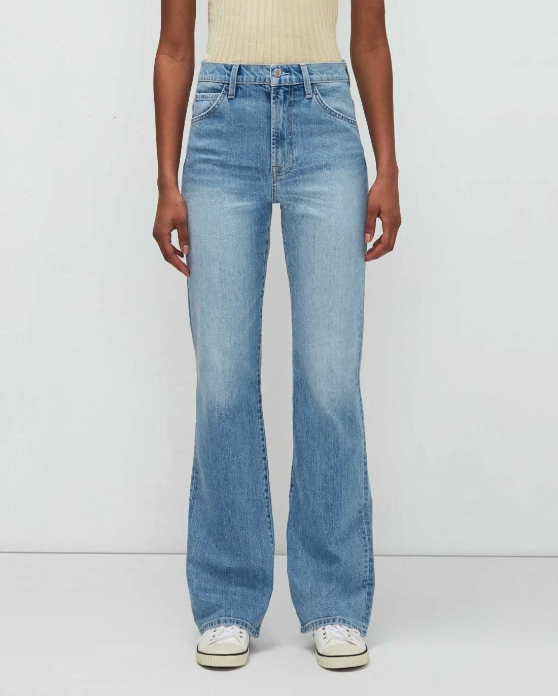 7 For All Mankind Beauty Denim Easy Boot In Floral 5 7 For All Mankind Beauty Denim Easy Boot In Floral - Image 3