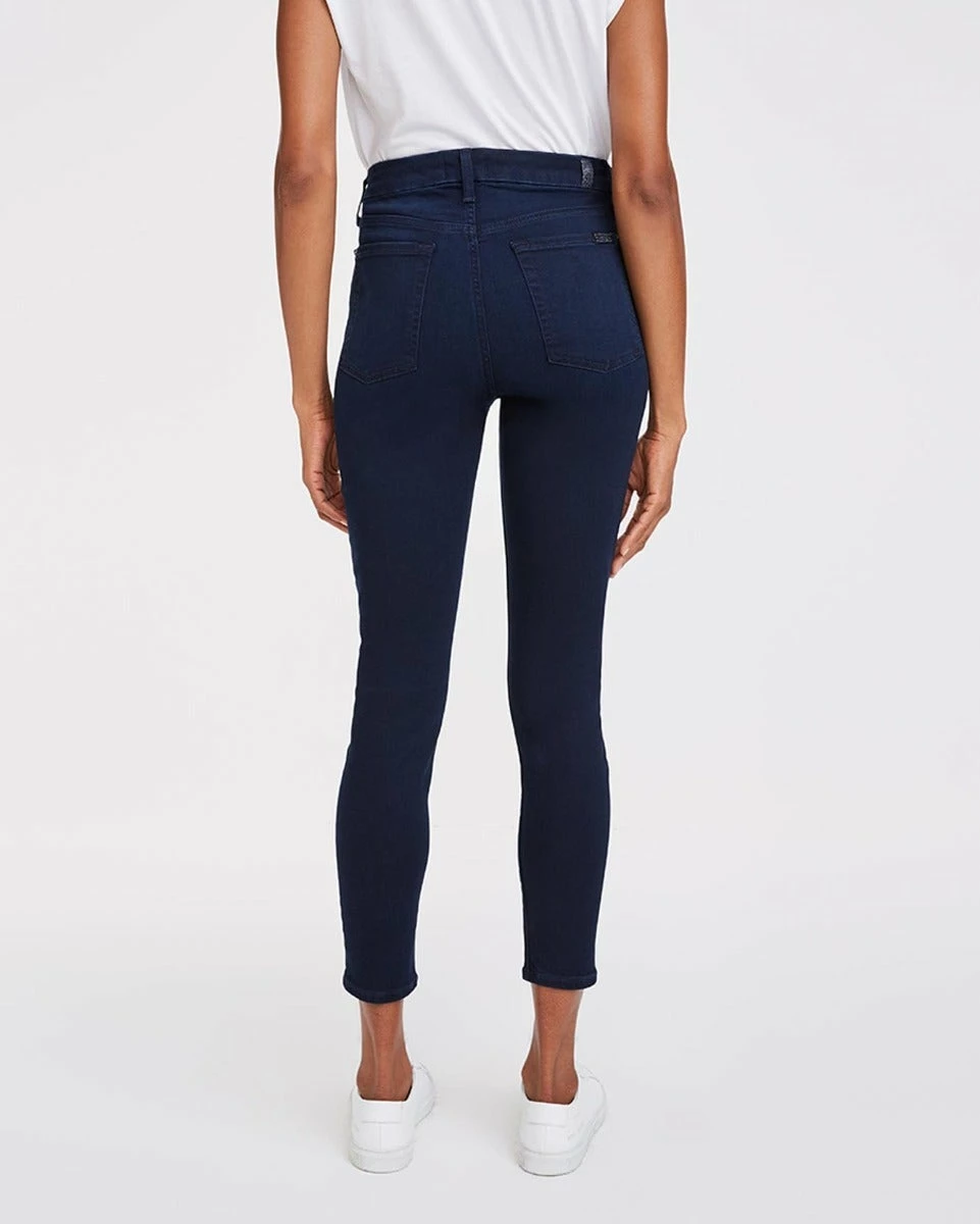 7 For All Mankind Slim Illusion High Waist Ankle Skinny In Twilight Blue 6 7 For All Mankind Slim Illusion High Waist Ankle Skinny In Twilight Blue - Image 4