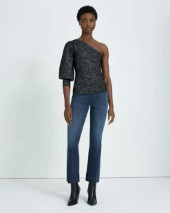 7 For All Mankind One Shoulder Sweater In Black Metallic -7 For All Mankind Sales f6c5720e85174e87e1642c180ceb2ca6